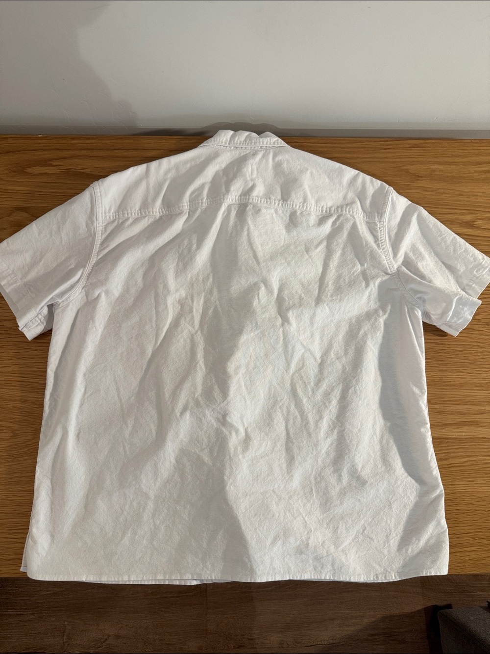 American Eagle Outfitters White Short-Sleeve Button-Down Shirt - Picture 4 of 4
